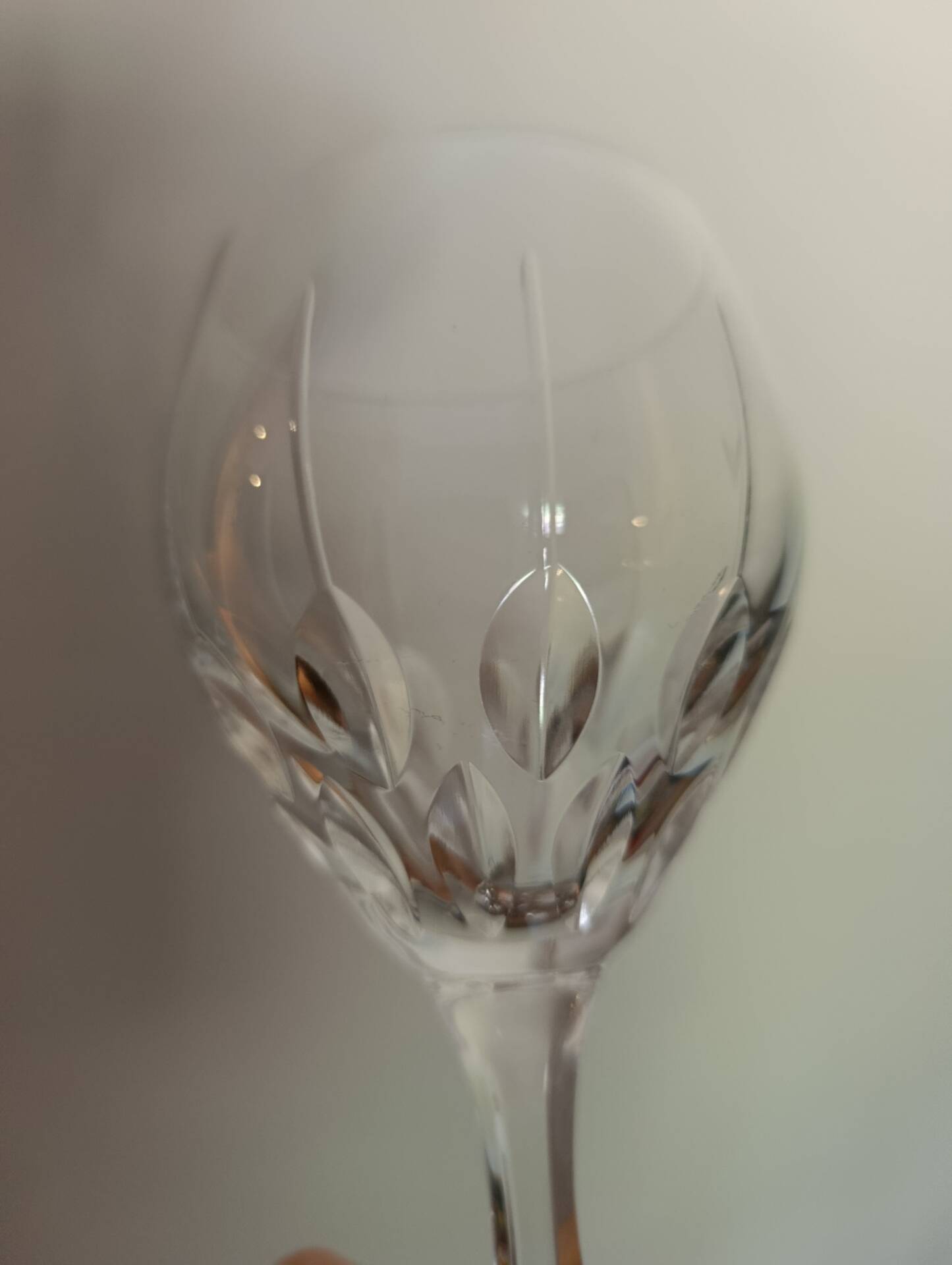 3 crystal stem glasses | Lorraine craftsmanship