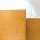 Wooden school desk and chair