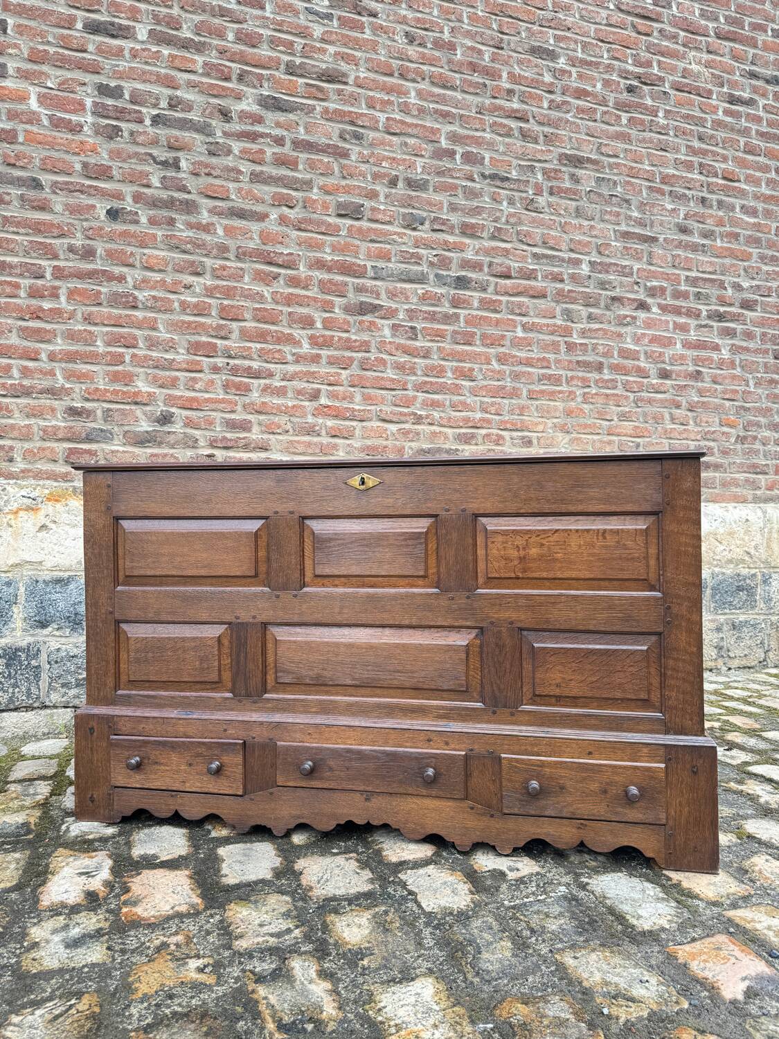 Oak Chest Louis XIV Style XIX Eme Century