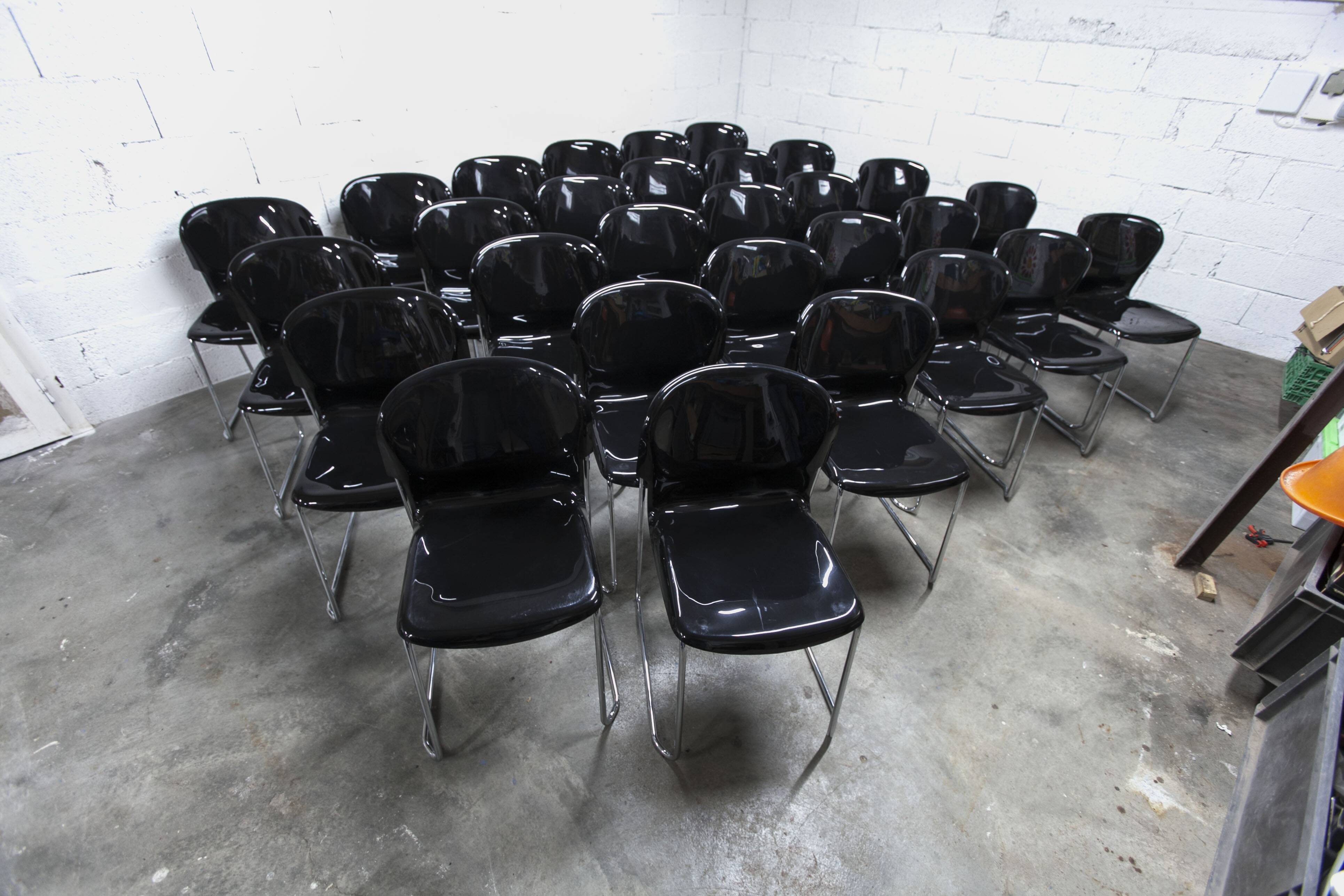 Set of 29 stackable SM400 chairs designed by Gerd Lange in 1980 by Drabert
