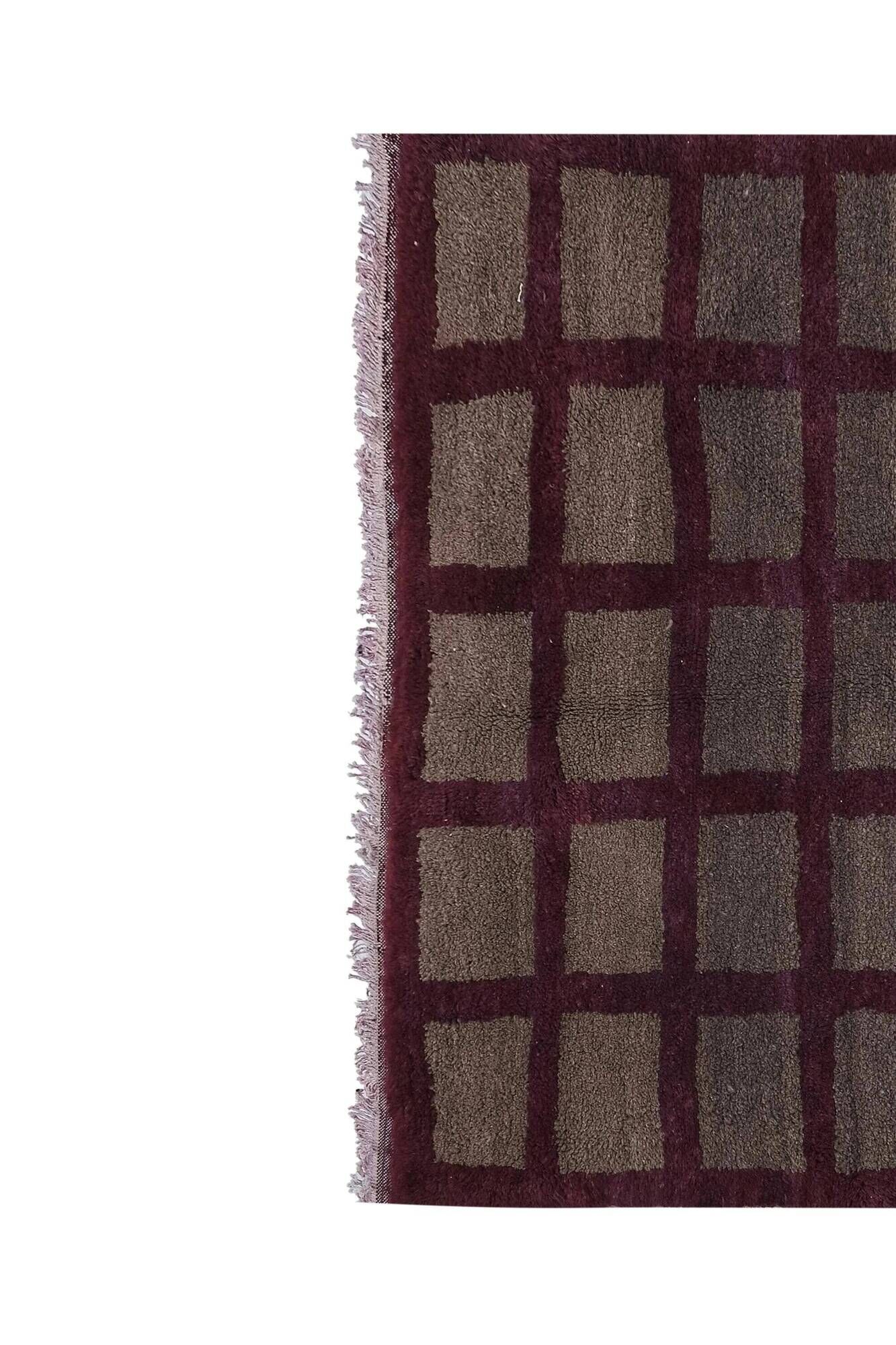 Vintage Turkish handmade rug 113x208 cm