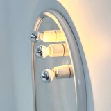 Miroirs à ampoules en plastique blanc par Carrara & Matta, 1970