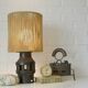 Vintage Floor Lamp Rustic Handmade Farmhouse Wood Wagon Wheel Light
