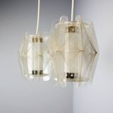 Vintage "spiderweb" chandelier, Czechoslovakia, 1960s