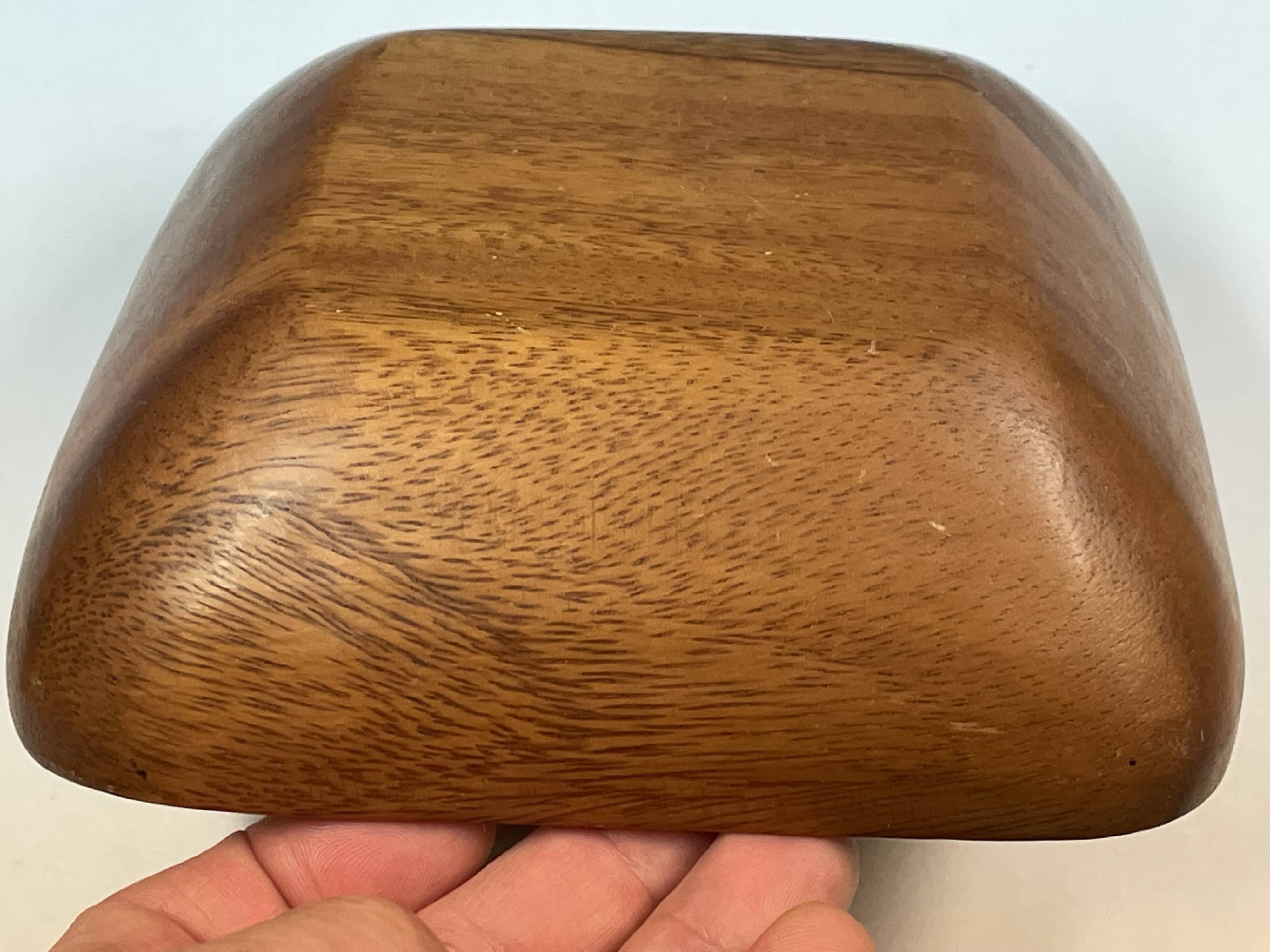 Scandinavian style teak wood pocket tray