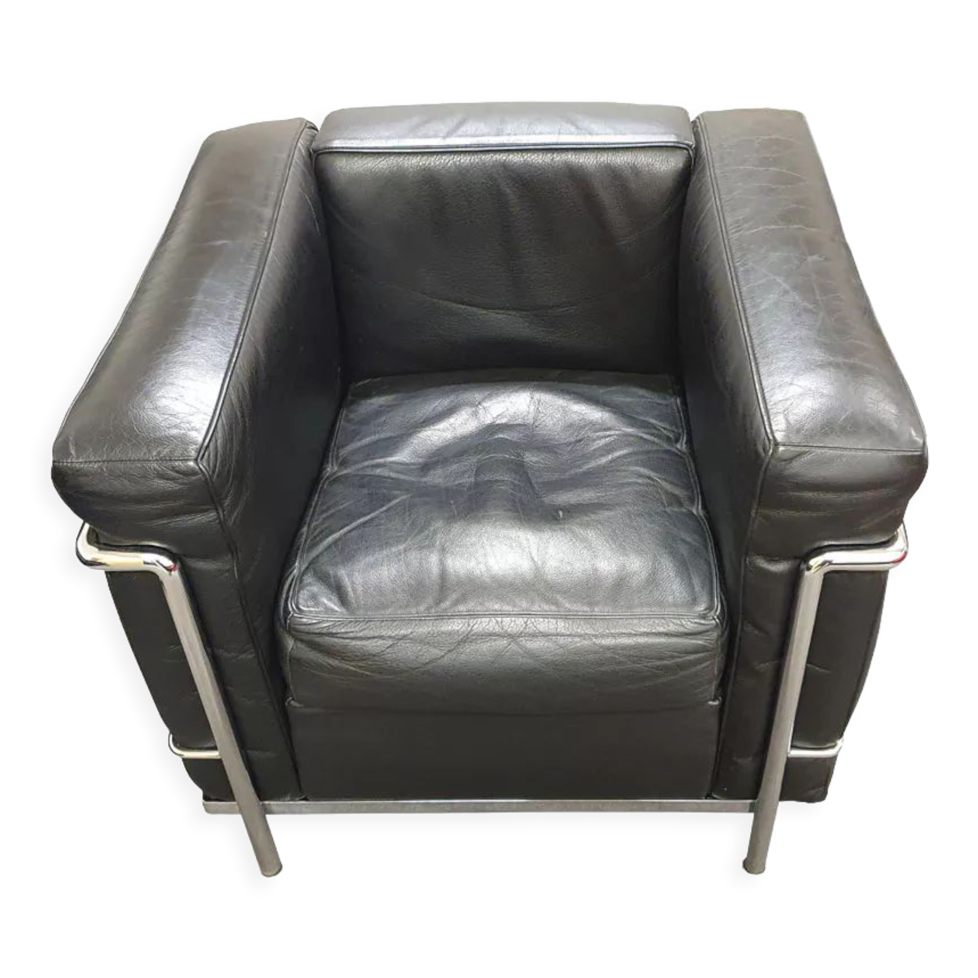 Black armchair Le Corbusier, LC2