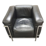 Black armchair Le Corbusier, LC2