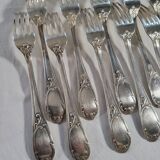 12 SOH Silver Metal Table Forks