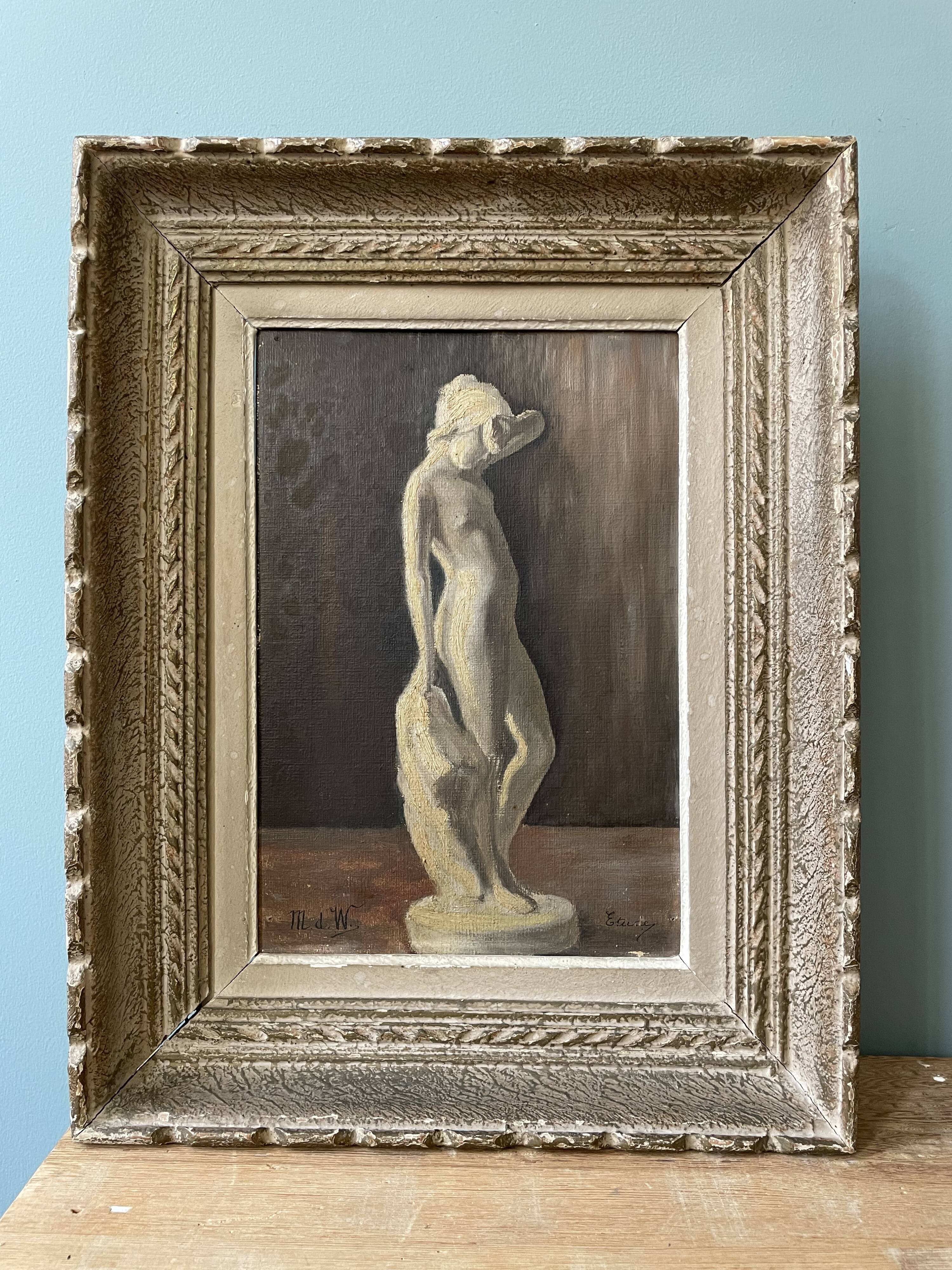 Old painting: study by Martin de Waelhem of 1921