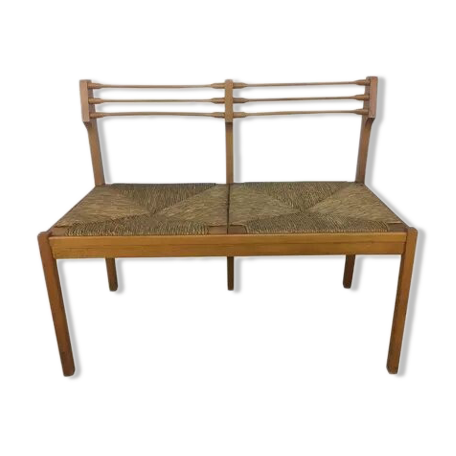 Modernist bench mulched 1950s in wood