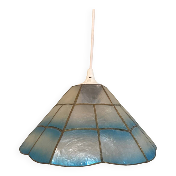 Suspension nacre bleu — Beyit
