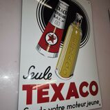Texaco enamelled plate