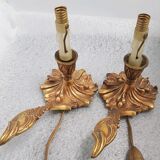 Bedside lamps bronze shabby chic