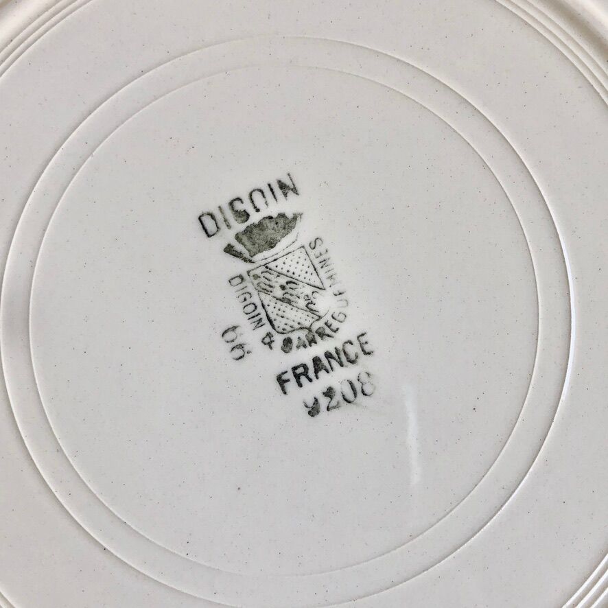 6 plates Digoin 1930