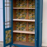 Glass-glazed Parisian wardrobe 1950