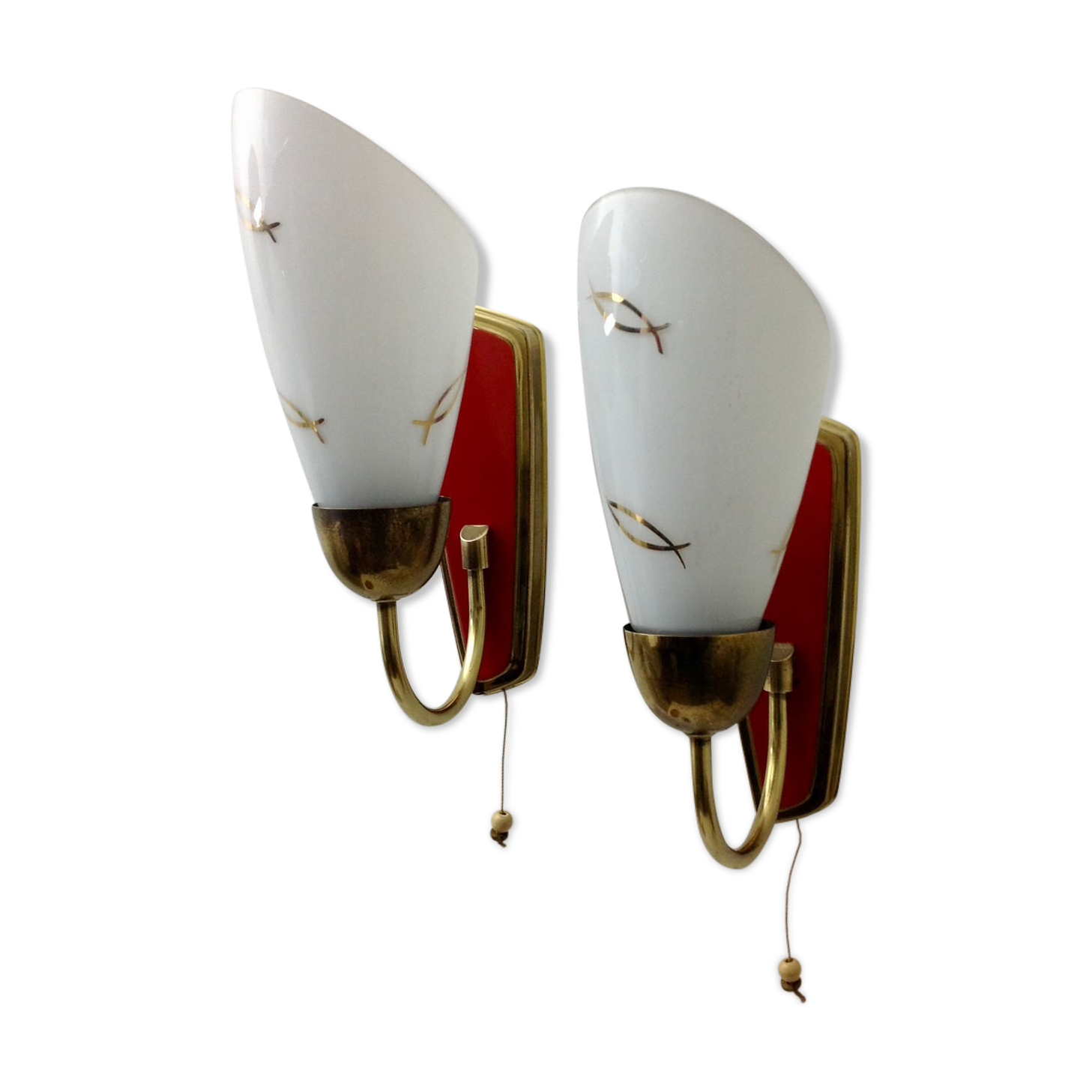 Pair of wall lamps 60s