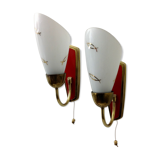 Pair of wall lamps 60s