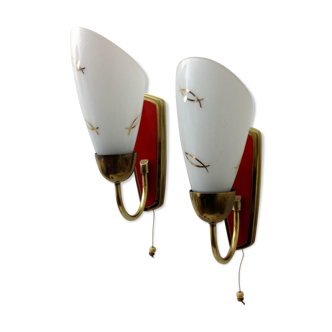Pair of wall lamps 60s