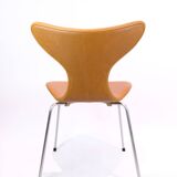 Set Of 4 Dining Chairs Model 3108 Lily/Seagull Made In Cognac Elegance Leather By Arne Jacobsen