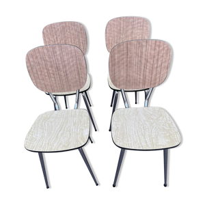 chaises formica bicolore