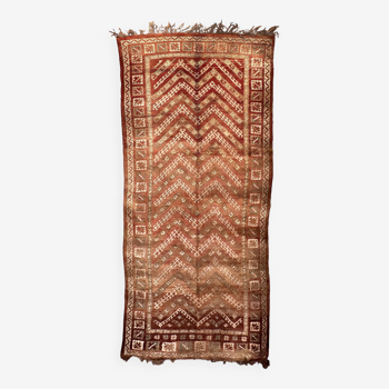 Tapis Marocain Zemmour marron - 461 x 191 cm