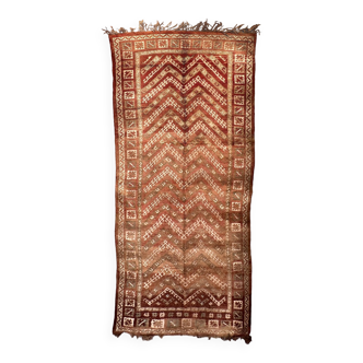 Tapis Marocain Zemmour marron - 461 x 191 cm