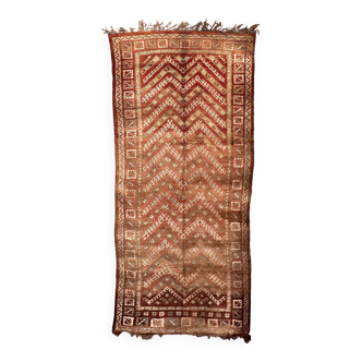 Moroccan Zemmour rug brown - 461 x 191 cm
