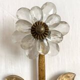 Murano glass flower and foliage wall light Baguès