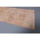 Vintage Turkish Oushak Handmade Wool Cotton Orange Runner 70x318