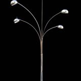 Rand articulated design floor lamp Adjustable Chromed metal