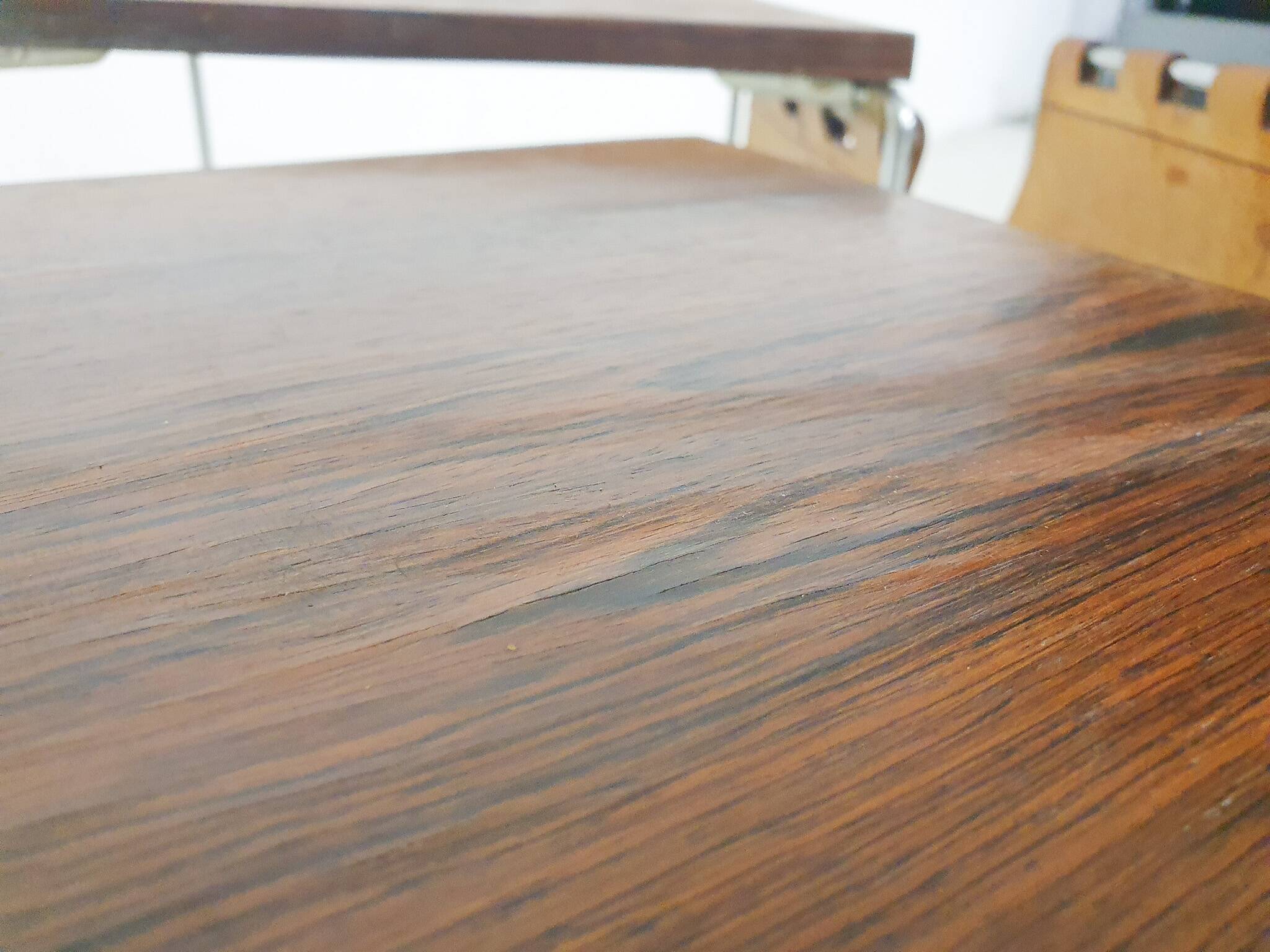 Mid-century rosewood and leather mimiset by Brabantia, The Netherlands 1950