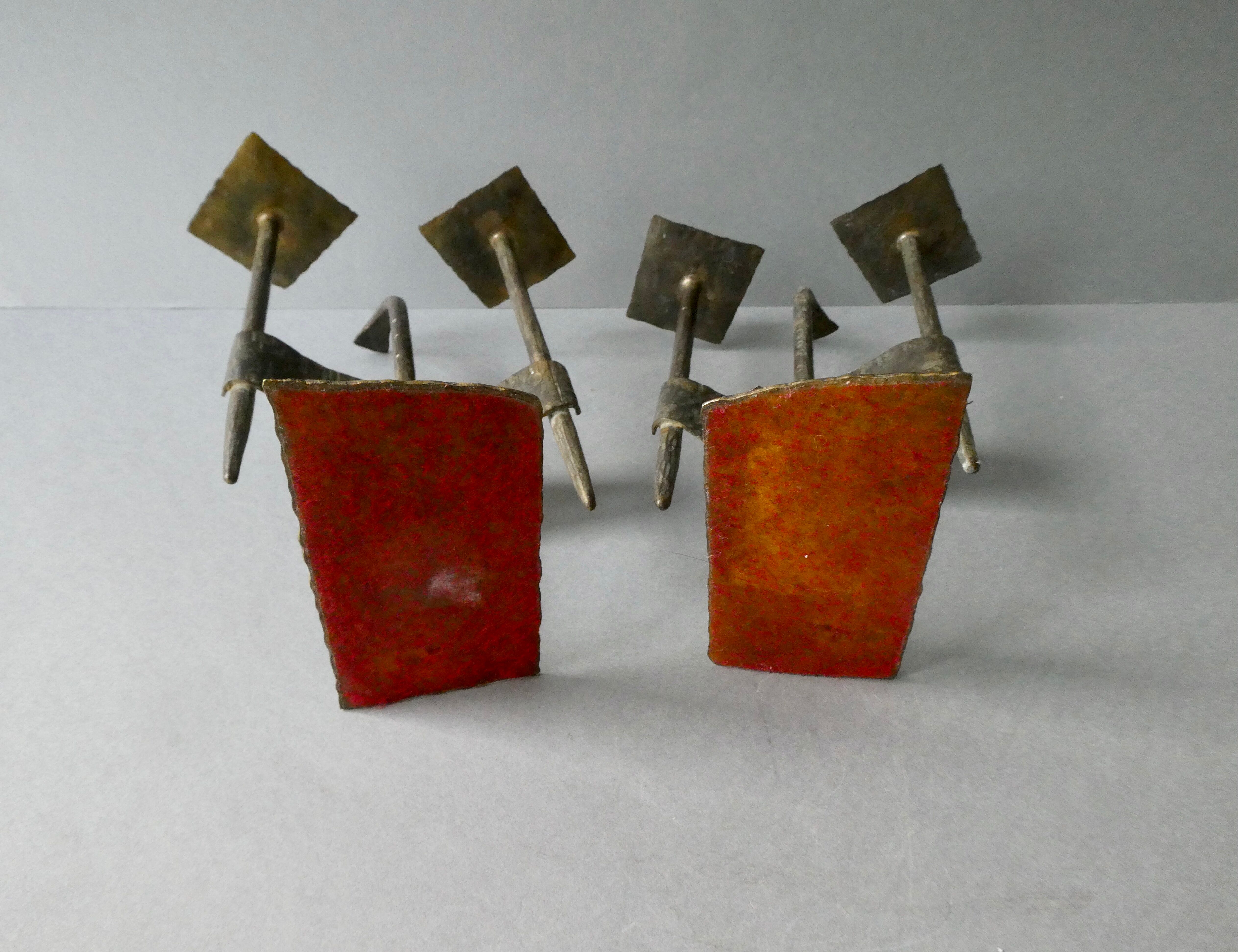 Paire de chandeliers en bronze