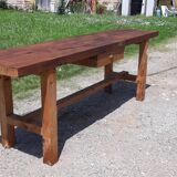 Wooden workbench with 1 drawer