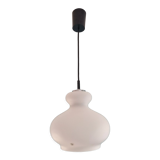 White opaline pendant lamp, Peill & Putzler, 70s