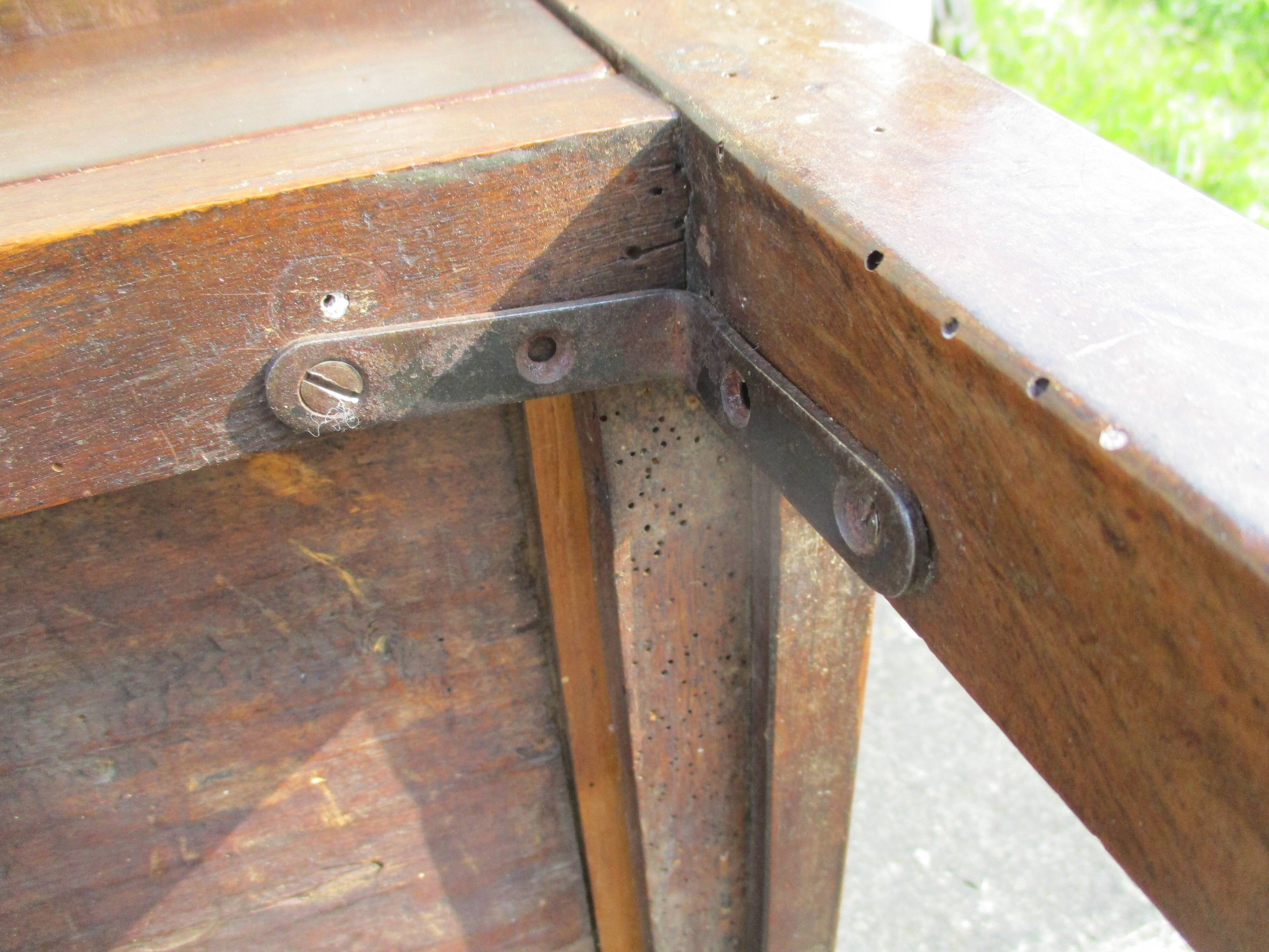 Walnut Secretary Stepped XIXth century Louis Philippe