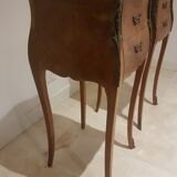 Pair of bedside tables marble top