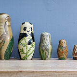 Russian dolls, matryoshka, animals