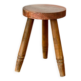 Vintage wooden tripod stool