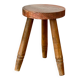 Vintage wooden tripod stool
