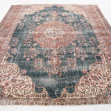 8x10 Navy Blue Antique Persian Rug, 257x299Cm