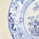 Japanese pagoda plate, Creil and Montereau, 19th century