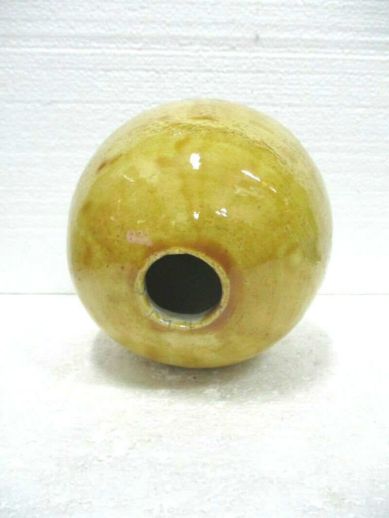 Homemade ceramic "ball" vase