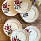 set of 8 vintage dessert plates L'amandinoise