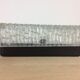 Square Holophane wall light in cut glass, 1960s.