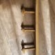 3-spoke turned wooden hook