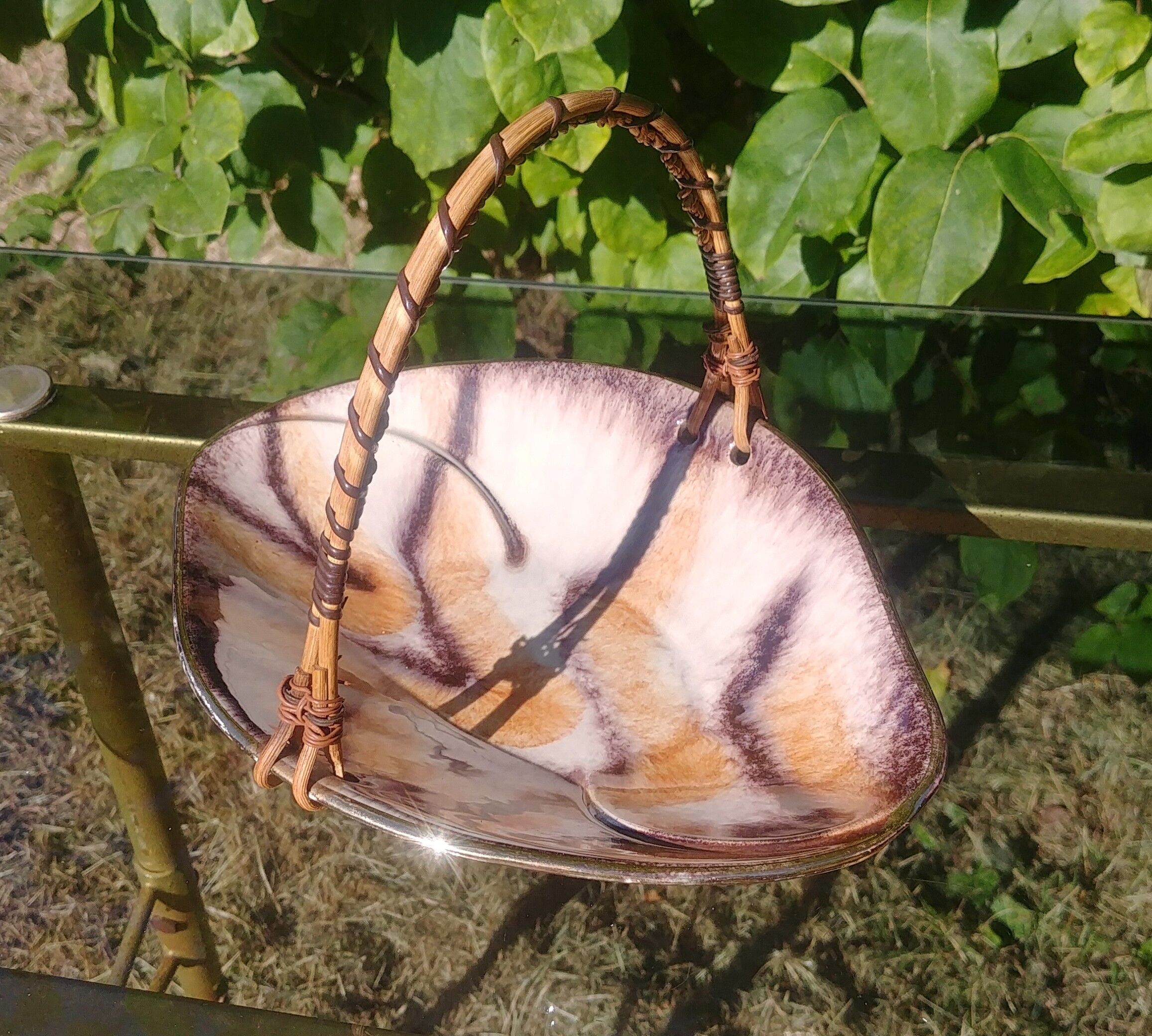 Cup/vacuum pocket glazed ceramic 60s West-Germany