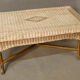 Bamboo and wicker coffee table