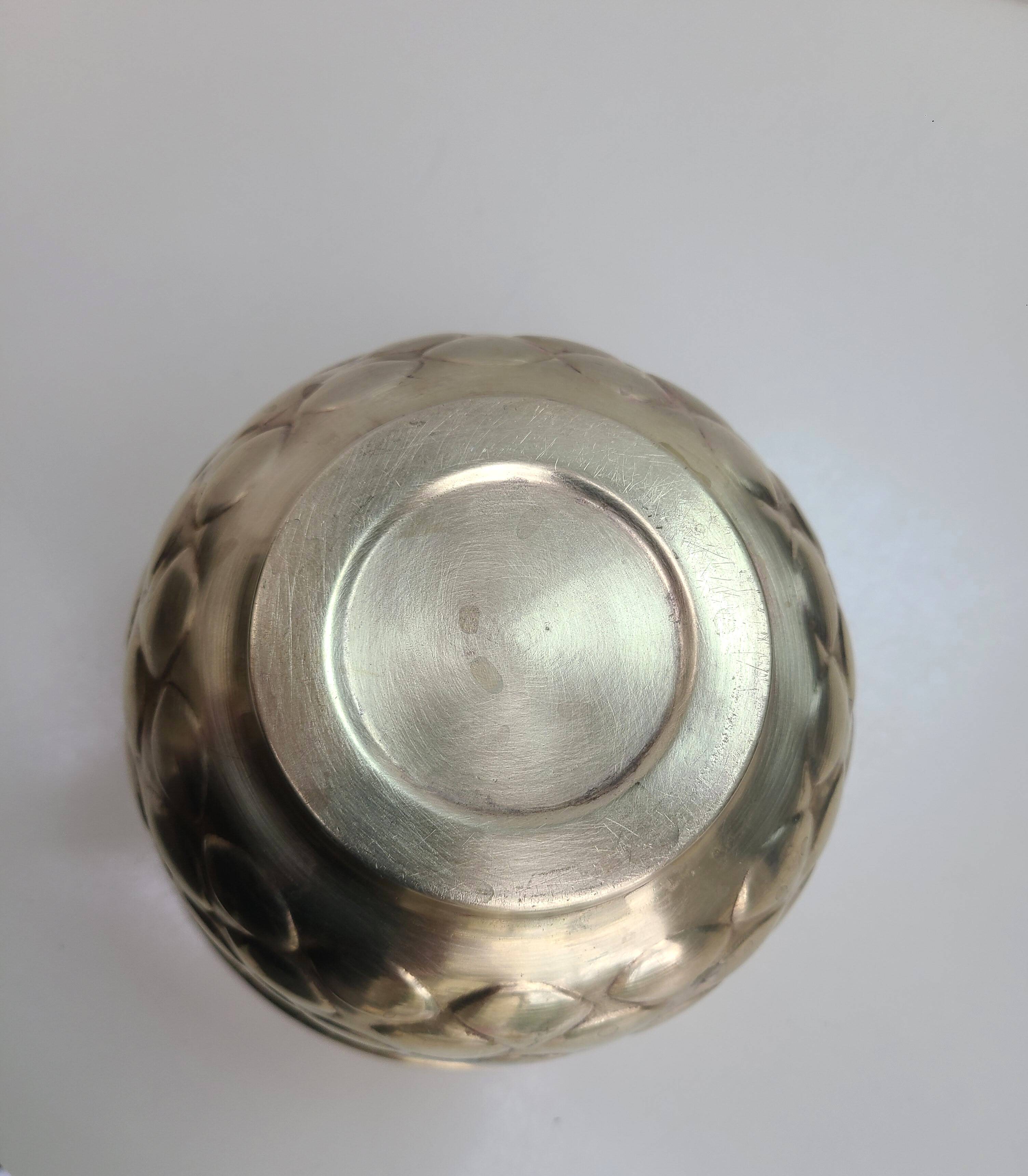 Vintage brass planter