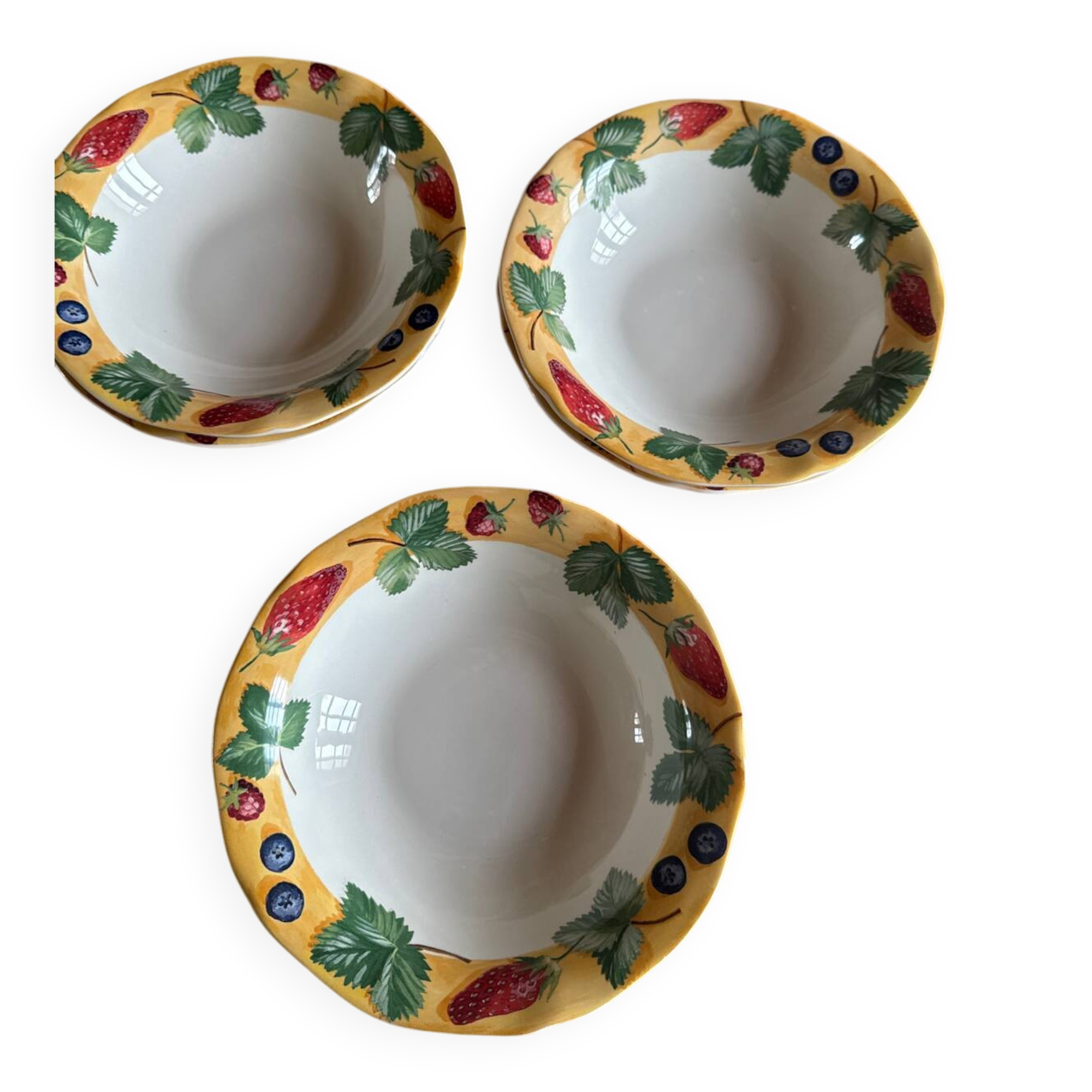 Deep dessert plates