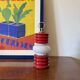 Space age lantern-shaped table lamp, Ceramiche Fiorentine Italy, 1970s
